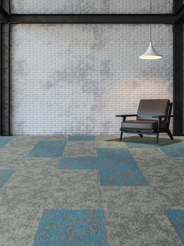 Goodfloor Galaxy carpet tile in room setting