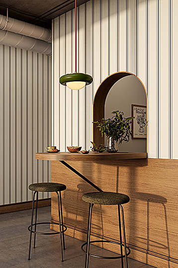 Stitched Stripe Wallpaper